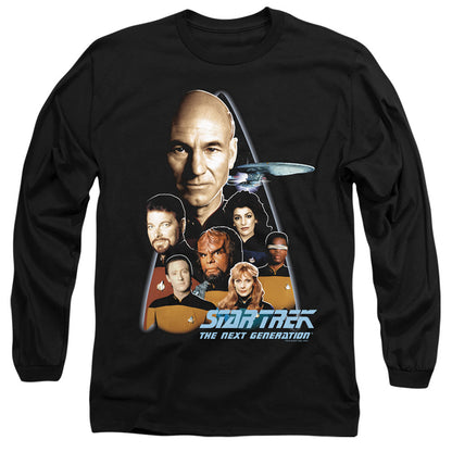 Star Trek The Next Generation Mens Long Sleeve Shirt Black Officially Licensed Officially Licensed