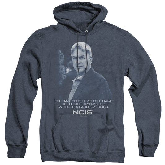 Ncis Creek Mens Heather Hoodie Navy Officially Licensed