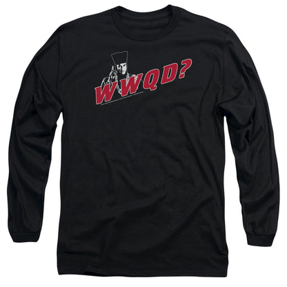 Star Trek Wwqd Mens Long Sleeve Shirt Black Officially Licensed