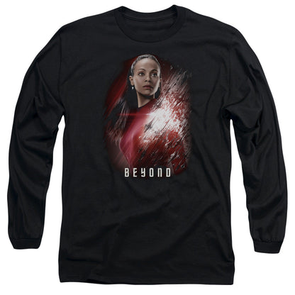 Star Trek Beyond Uhura Poster Mens Long Sleeve Shirt Black Officially Licensed Officially Licensed