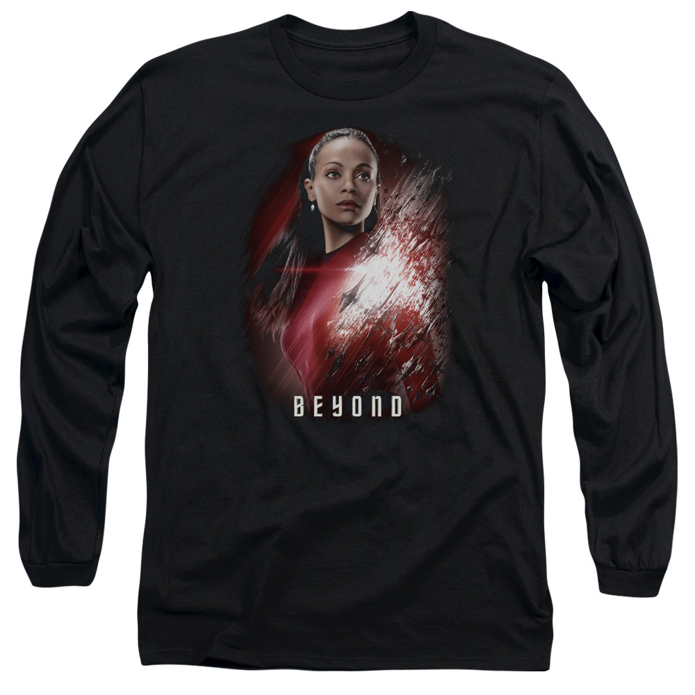 Star Trek Beyond Uhura Poster Mens Long Sleeve Shirt Black Officially Licensed Officially Licensed
