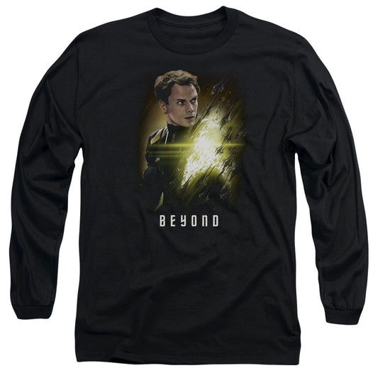 Star Trek Beyond Chekov Poster Mens Long Sleeve Shirt Black Officially Licensed Officially Licensed