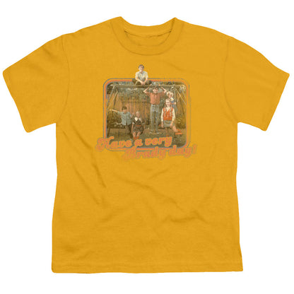 Brady Bunch Have a Very Brady Day! Kids Youth T Shirt Gold Officially Licensed