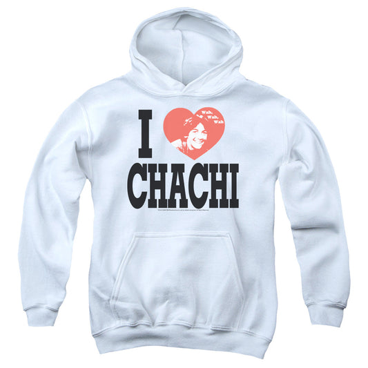 Happy Days I Heart Chachi Kids Youth Hoodie White Officially Licensed