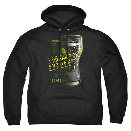 Csi I Drank The Evidence Mens Hoodie Black Officially Licensed