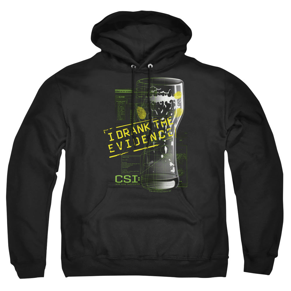 Csi I Drank The Evidence Mens Hoodie Black Officially Licensed