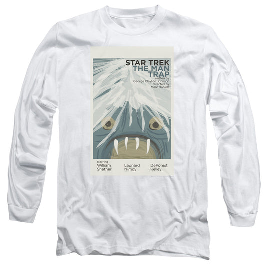 Star Trek Tos Episode 1 Mens Long Sleeve Shirt White Officially Licensed Officially Licensed