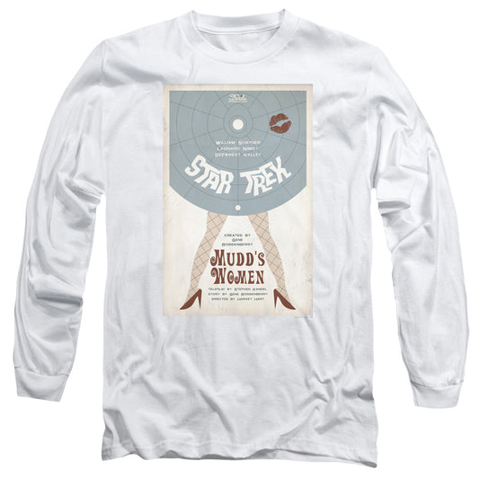 Star Trek Tos Episode 6 Mens Long Sleeve Shirt White Officially Licensed