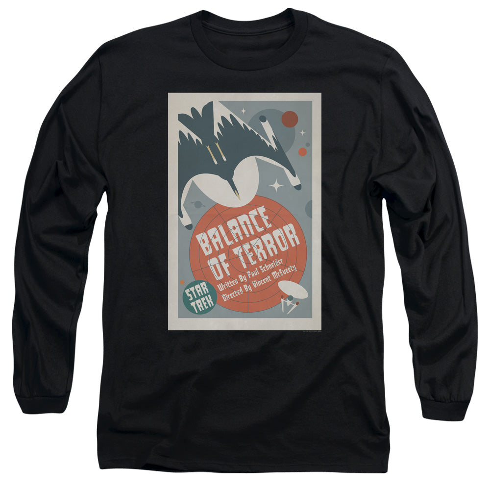 Star Trek Tos Episode 14 Mens Long Sleeve Shirt Black Officially Licensed Officially Licensed