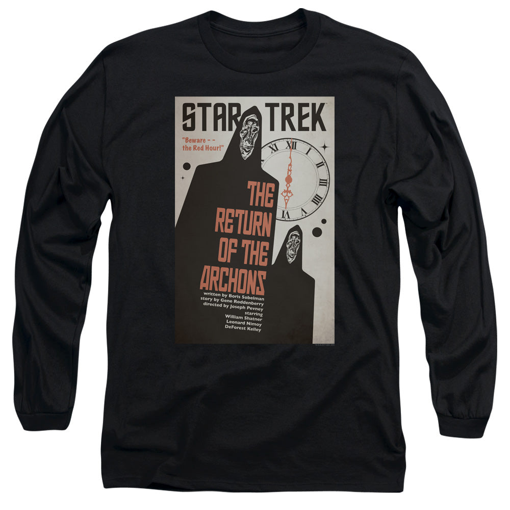 Star Trek Tos Episode 21 Mens Long Sleeve Shirt Black Officially Licensed Officially Licensed