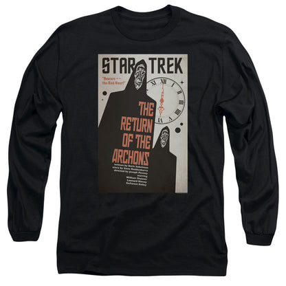 Star Trek Tos Episode 21 Mens Long Sleeve Shirt Black Officially Licensed Officially Licensed