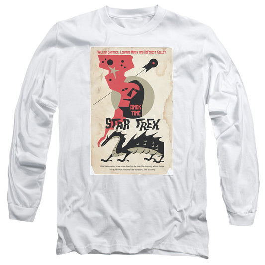 Star Trek Tos Episode 30 Mens Long Sleeve Shirt White Officially Licensed Officially Licensed