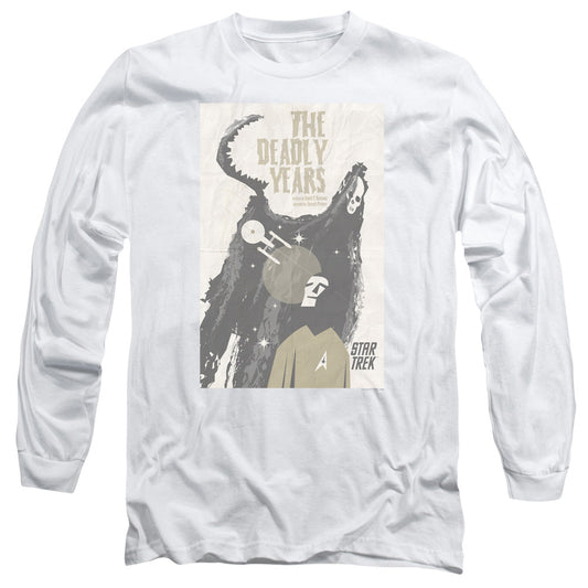 Star Trek Tos Episode 41 Mens Long Sleeve Shirt White Officially Licensed