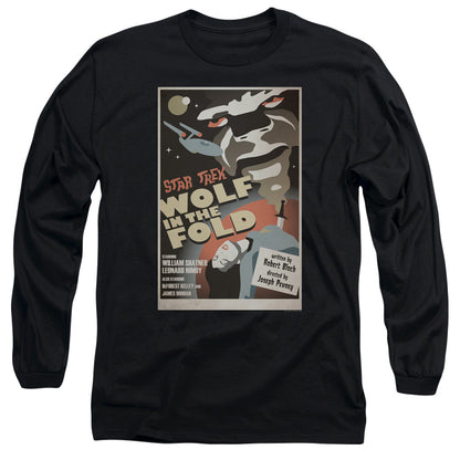 Star Trek Tos Episode 43 Mens Long Sleeve Shirt Black Officially Licensed