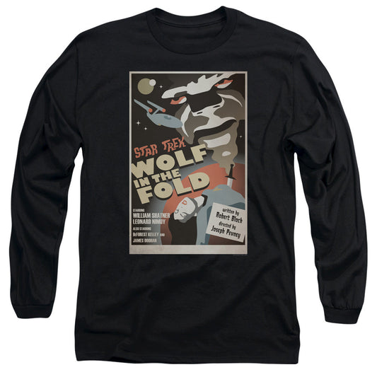 Star Trek Tos Episode 43 Mens Long Sleeve Shirt Black Officially Licensed
