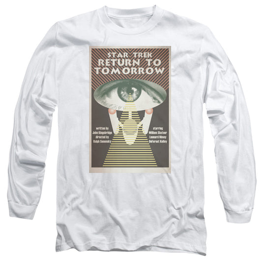 Star Trek Tos Episode 49 Mens Long Sleeve Shirt White Officially Licensed