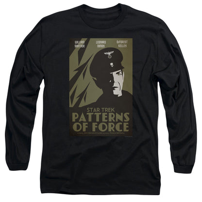 Star Trek Tos Episode 50 Mens Long Sleeve Shirt Black Officially Licensed