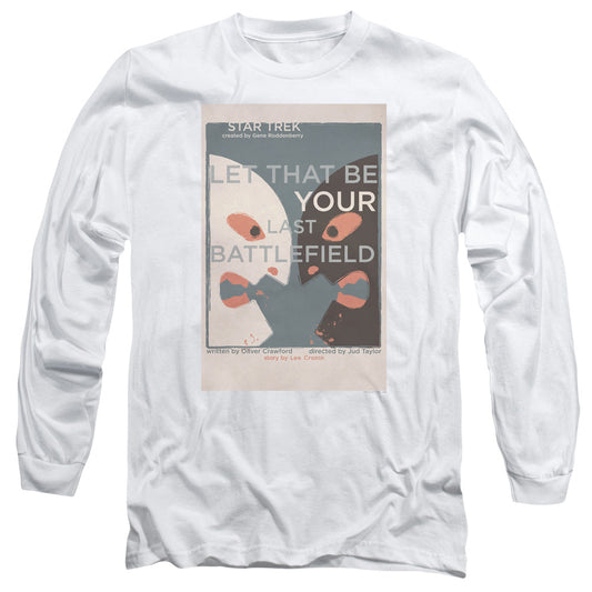 Star Trek Tos Episode 70 Mens Long Sleeve Shirt White Officially Licensed