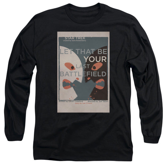 Star Trek Tos Episode 70 Mens Long Sleeve Shirt Black Officially Licensed