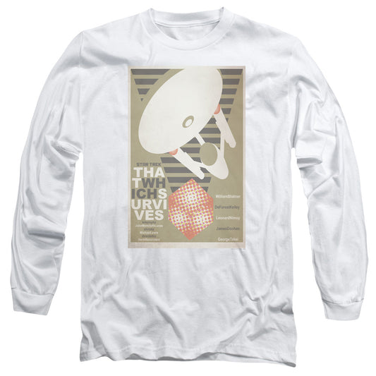 Star Trek Tos Episode 72 Mens Long Sleeve Shirt White Officially Licensed