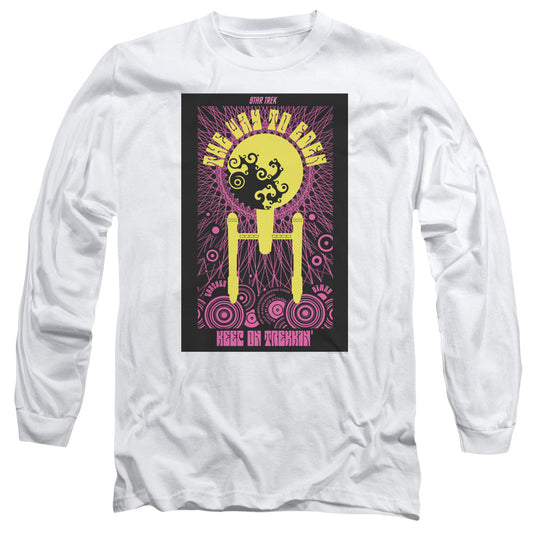 Star Trek Tos Episode 75 Mens Long Sleeve Shirt White Officially Licensed