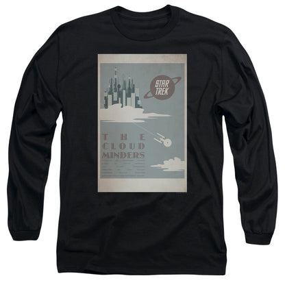 Star Trek Tos Episode 76 Mens Long Sleeve Shirt Black Officially Licensed