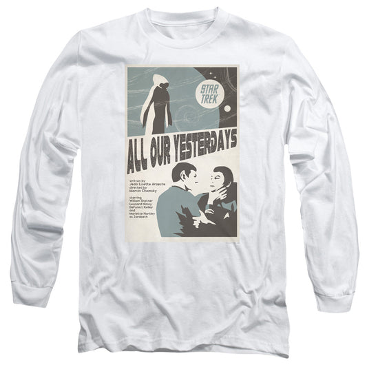 Star Trek Tos Episode 78 Mens Long Sleeve Shirt White Officially Licensed