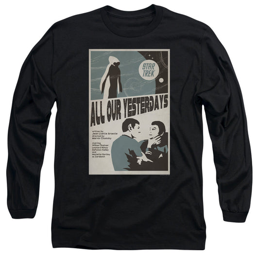 Star Trek Tos Episode 78 Mens Long Sleeve Shirt Black Officially Licensed