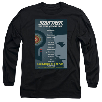 Star Trek Tng Season 1 Episode 2 Mens Long Sleeve Shirt Black Officially Licensed Officially Licensed
