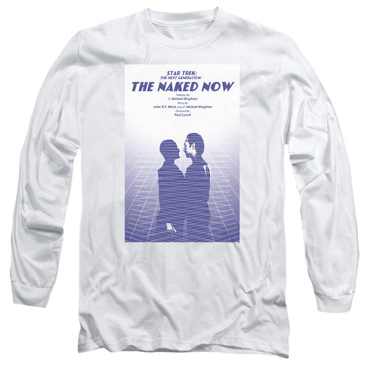 Star Trek Tng Season 1 Episode 3 Mens Long Sleeve Shirt White Officially Licensed Officially Licensed