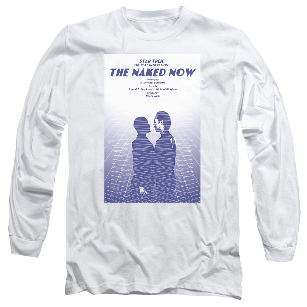 Star Trek Tng Season 1 Episode 3 Mens Long Sleeve Shirt White Officially Licensed Officially Licensed
