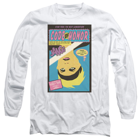 Star Trek Tng Season 1 Episode 4 Mens Long Sleeve Shirt White Officially Licensed Officially Licensed