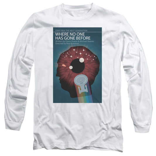 Star Trek Tng Season 1 Episode 6 Mens Long Sleeve Shirt White Officially Licensed Officially Licensed