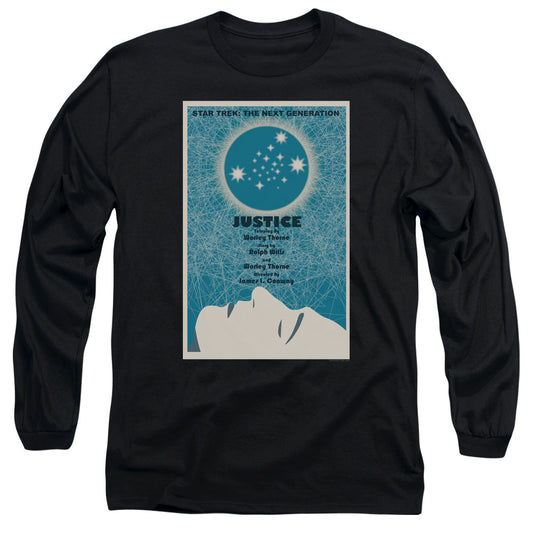 Star Trek Tng Season 1 Episode 8 Mens Long Sleeve Shirt Black Officially Licensed Officially Licensed