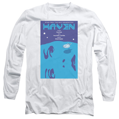Star Trek Tng Season 1 Episode 11 Mens Long Sleeve Shirt White Officially Licensed Officially Licensed