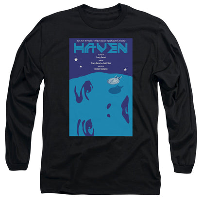 Star Trek Tng Season 1 Episode 11 Mens Long Sleeve Shirt Black Officially Licensed Officially Licensed