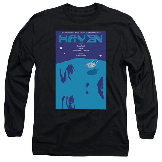 Star Trek Tng Season 1 Episode 11 Mens Long Sleeve Shirt Black Officially Licensed Officially Licensed