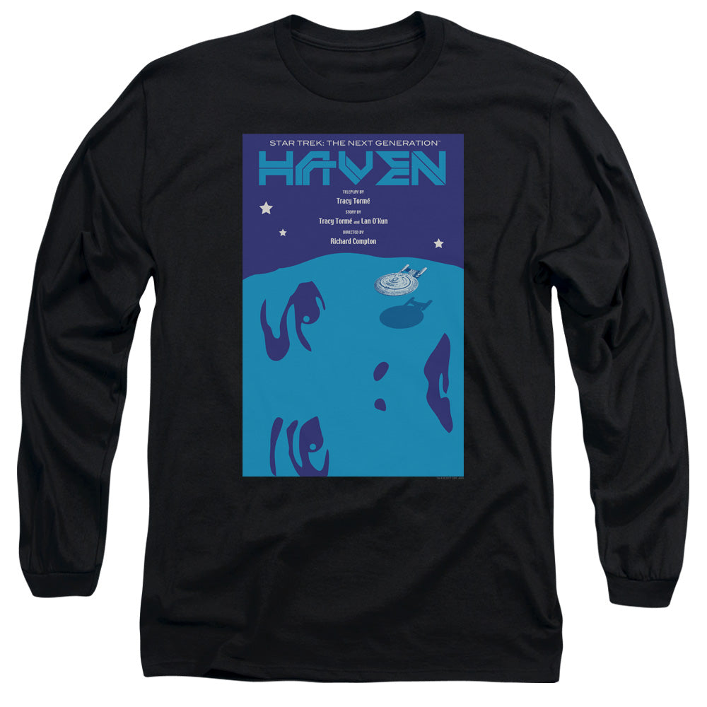 Star Trek Tng Season 1 Episode 11 Mens Long Sleeve Shirt Black Officially Licensed Officially Licensed