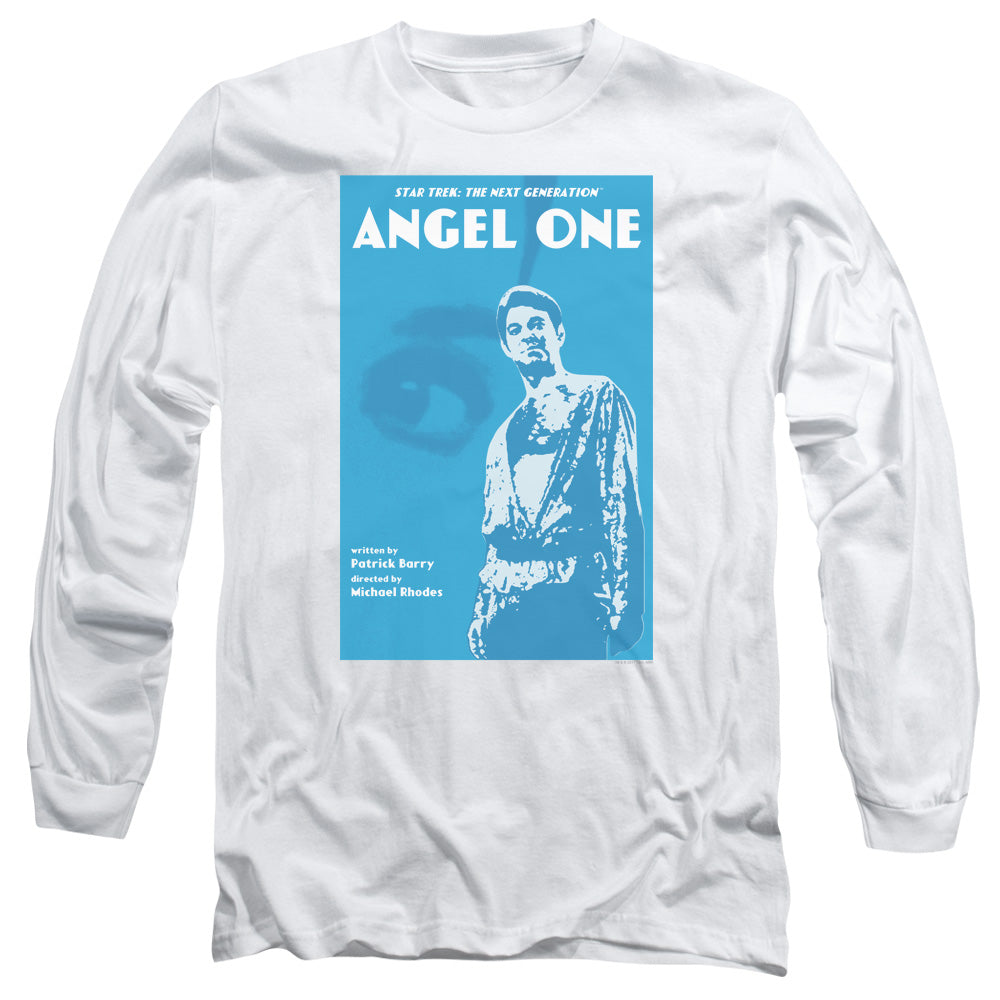 Star Trek Tng Season 1 Episode 14 Mens Long Sleeve Shirt White Officially Licensed Officially Licensed