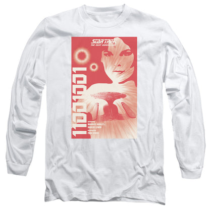 Star Trek Tng Season 1 Episode 15 Mens Long Sleeve Shirt White Officially Licensed Officially Licensed