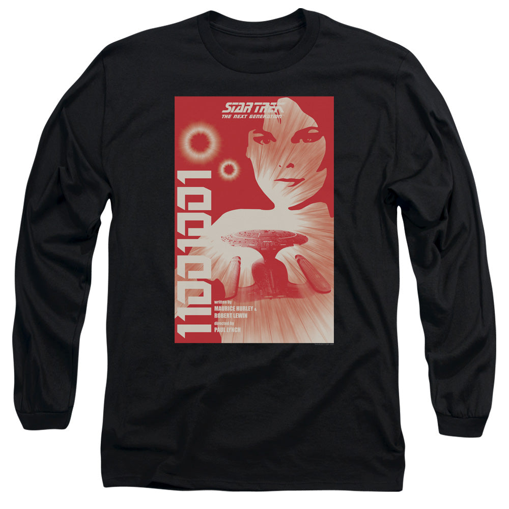 Star Trek Tng Season 1 Episode 15 Mens Long Sleeve Shirt Black Officially Licensed Officially Licensed