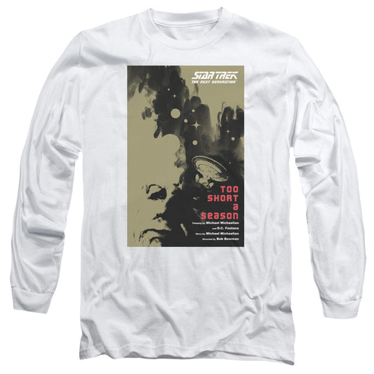 Star Trek Tng Season 1 Episode 16 Mens Long Sleeve Shirt White Officially Licensed Officially Licensed