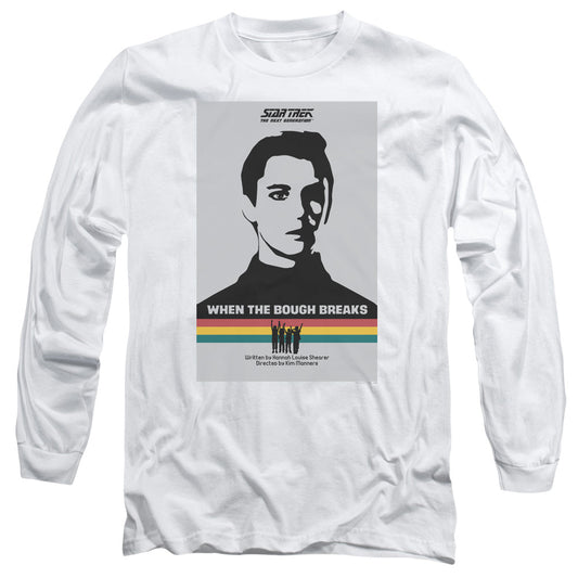 Star Trek Tng Season 1 Episode 17 Mens Long Sleeve Shirt White Officially Licensed Officially Licensed