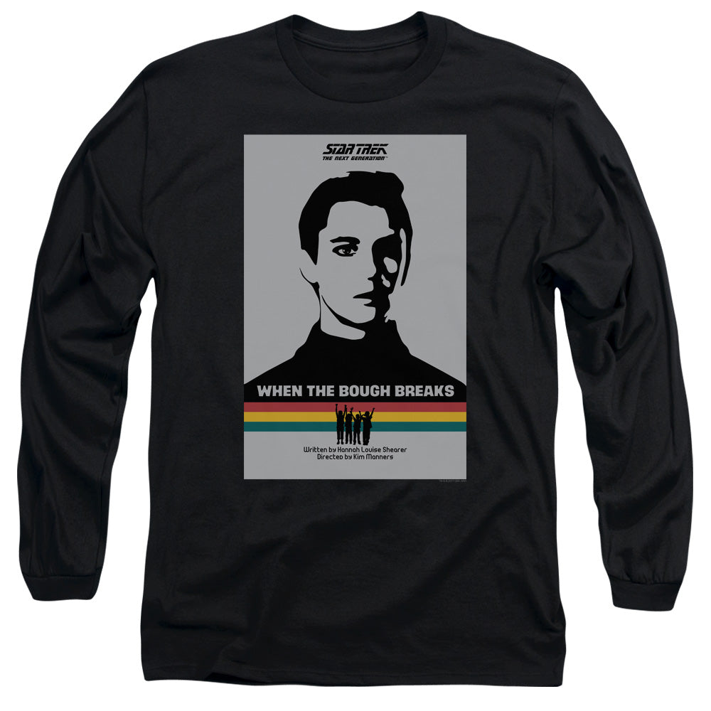 Star Trek Tng Season 1 Episode 17 Mens Long Sleeve Shirt Black Officially Licensed Officially Licensed