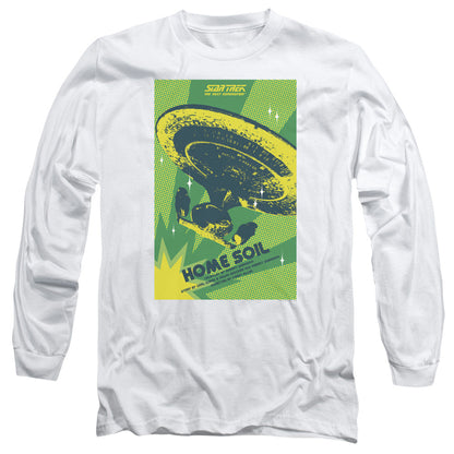 Star Trek Tng Season 1 Episode 18 Mens Long Sleeve Shirt White Officially Licensed Officially Licensed