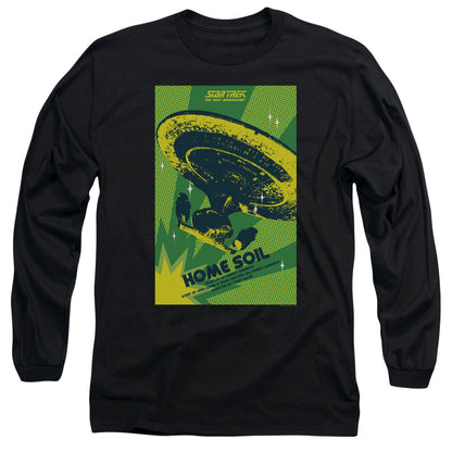 Star Trek Tng Season 1 Episode 18 Mens Long Sleeve Shirt Black Officially Licensed Officially Licensed