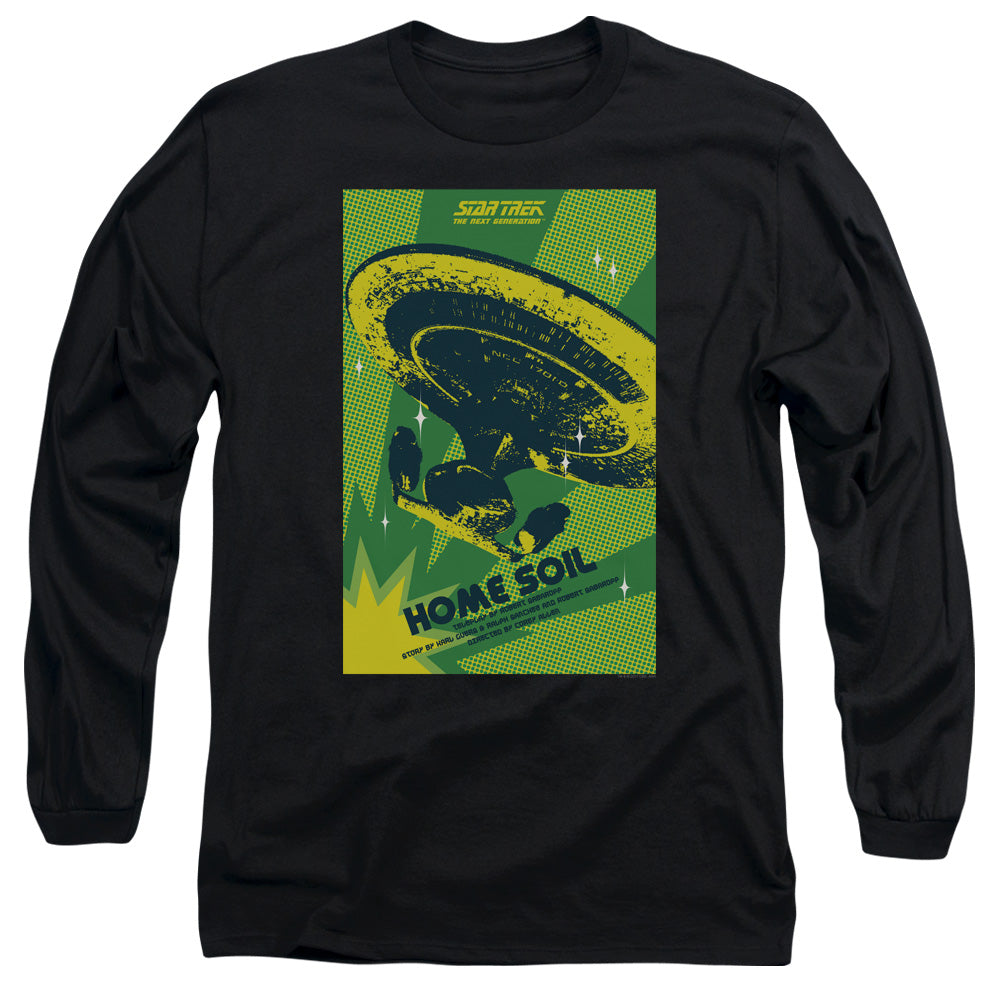 Star Trek Tng Season 1 Episode 18 Mens Long Sleeve Shirt Black Officially Licensed Officially Licensed