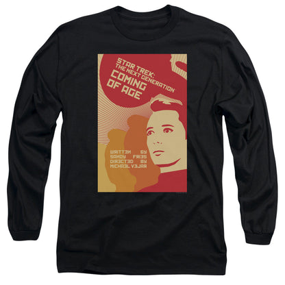 Star Trek Tng Season 1 Episode 19 Mens Long Sleeve Shirt Black Officially Licensed Officially Licensed