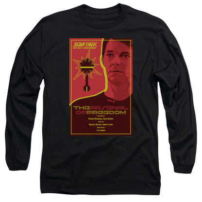 Star Trek Tng Season 1 Episode 21 Mens Long Sleeve Shirt Black Officially Licensed Officially Licensed