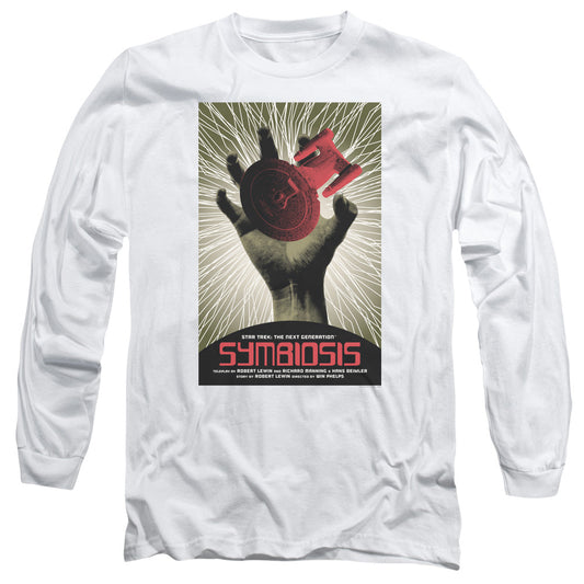 Star Trek Tng Season 1 Episode 22 Mens Long Sleeve Shirt White Officially Licensed Officially Licensed